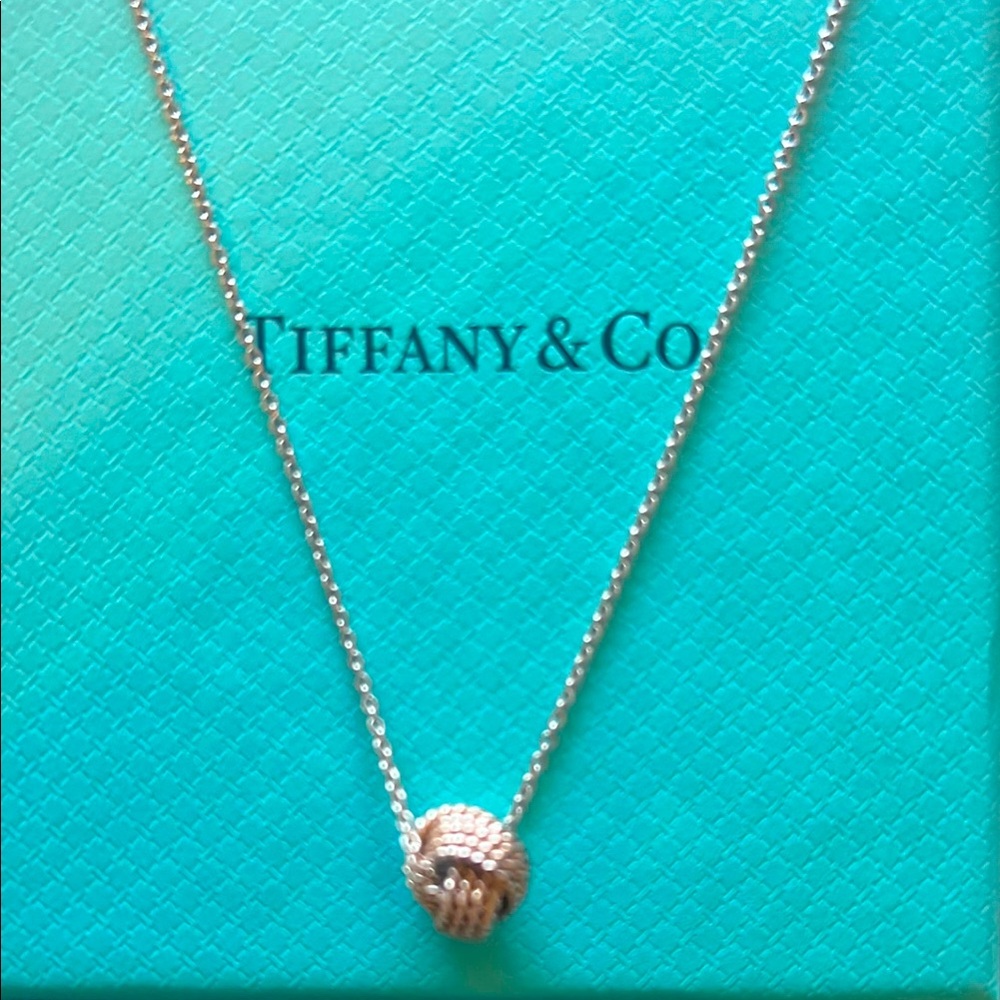 Tiffany & Co. Silver Twist Knot Necklace